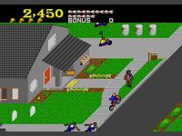 une photo d'Ã©cran de Paperboy sur Sega Megadrive